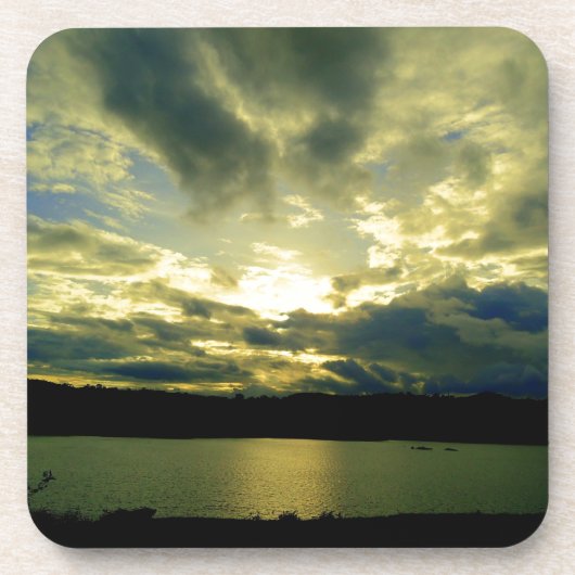 美しい日没の風景写真芸術 コースター (正面)