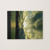 美しい日没の風景写真芸術 ジグソーパズル (横)