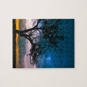 美しい日没の風景写真芸術 ジグソーパズル (横)