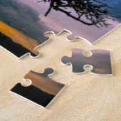 美しい日没の風景写真芸術 ジグソーパズル (側面)