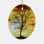 美しい日没の風景写真芸術 セラミックオーナメント (右)