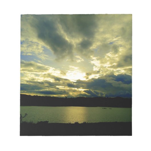 美しい日没の風景写真芸術 ノートパッド (正面)