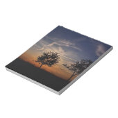 美しい日没の風景写真芸術 ノートパッド (回転)