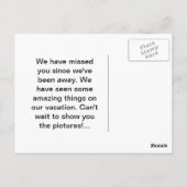 美しい日没はがき ポストカード (裏面)