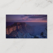 美しい日没: グランドキャニオン、アリゾナ 名刺 (裏面)