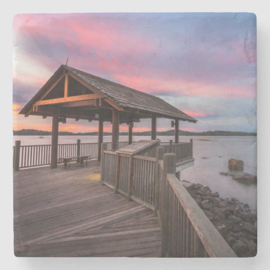 美しい日没 ストーンコースター (正面)