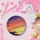 美しい日没 ペーパープレート (パーティー)