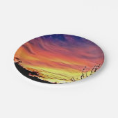 美しい日没 ペーパープレート (アングル)