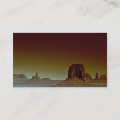 美しい日没: 記念碑の谷、南アメリカ 名刺 (裏面)