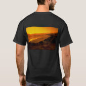 美しい日没: Jalama、カリフォルニア Tシャツ (裏面)