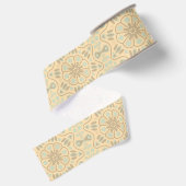 美しい日焼けと青のパターン グログランリボン (裏面)