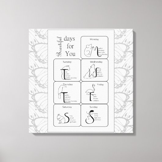 美しい日 キャンバスプリント (正面)