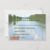 美しい日 – レイクサイド結婚のイベントパーティーRSVP 招待状 (正面)