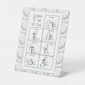 美しい日 台座サイン (正面)