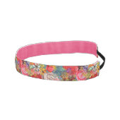 美しい明るいカラフル抽象芸術花のパターン アスレチックヘッドバンド (右)