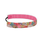 美しい明るいカラフル抽象芸術花のパターン アスレチックヘッドバンド (左)