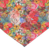 美しい明るいカラフル抽象芸術花のパターン ショートテーブルランナー (コーナー)