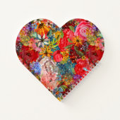 美しい明るいカラフル抽象芸術花のパターン ノートブック (裏面)