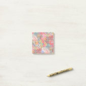 美しい明るいカラフル抽象芸術花のパターン ポストイット (デスク上)