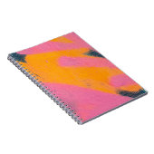 美しい明るいカラフル通りアートグラフィティバック ノートブック (右側)