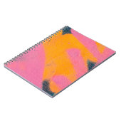 美しい明るいカラフル通りアートグラフィティバック ノートブック (左側)