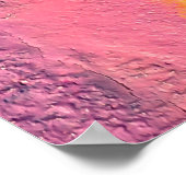 美しい明るいカラフル通りアートグラフィティバック ポスター (角)