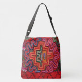 "美しい明るいペルー"プリントトートバッグ クロスボディバッグ (裏面)