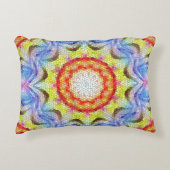 美しい明るいモザイクタイルヒマワリ アクセントクッション (正面)