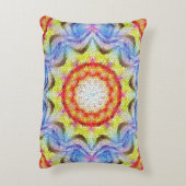 美しい明るいモザイクタイルヒマワリ アクセントクッション (裏面(縦))