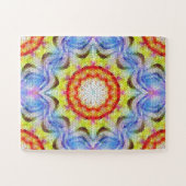 美しい明るいモザイクタイルヒマワリ ジグソーパズル (横)