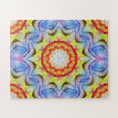 美しい明るいモザイクタイルヒマワリ ジグソーパズル (横)