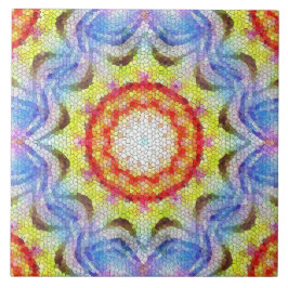 美しい明るいモザイクタイルヒマワリ タイル