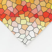 美しい明るいモザイクタイルヒマワリ フリースブランケット (角)