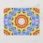 美しい明るいモザイクタイルヒマワリ ポストカード (正面)