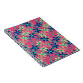 美しい明るい色の花フローラサマープリン ノートブック (右側)