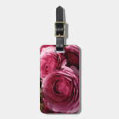 美しい明るい花を持つ荷物札 ラゲッジタグ (正面縦)