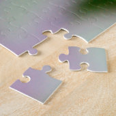 美しい明るい赤紫色と白い花 ジグソーパズル (側面)