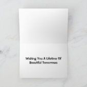 美しい明日の結婚式の招待状の寿命 カード (内部)