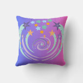 美しい星とハート クッション (裏面)