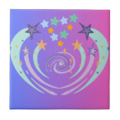 美しい星とハート タイル (正面)