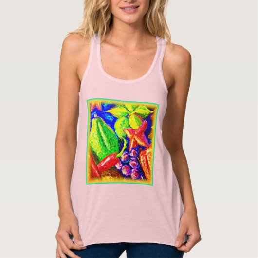 美しい星と実り多い星。買今 タンクトップ (正面)