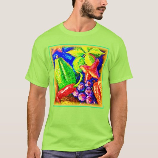 美しい星と実り多い星。買今 Tシャツ (正面)