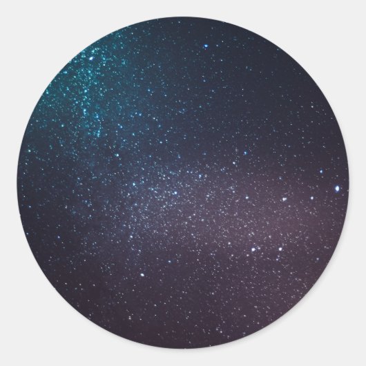 美しい星空 ラウンドシール (正面)