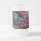 美しい星雲の写真の設計 フロストグラスビールジョッキ (正面左)