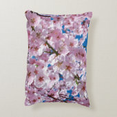 美しい春さくらんぼ花 アクセントクッション (裏面(縦))