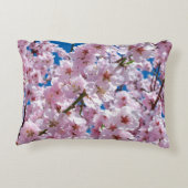 美しい春さくらんぼ花 アクセントクッション (裏面)