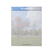 美しい春の公園の風景写真 ノートパッド (回転)