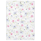 美しい春の水彩花 クリップボード (裏面)