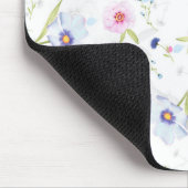 美しい春の水色の花の店員。 マウスパッド (コーナー)