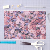 美しい春の花のギフトのティッシュペーパー 薄葉紙 (クラフト)